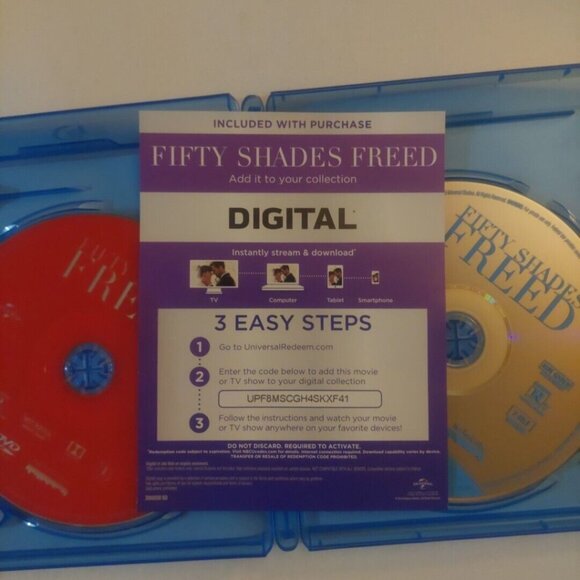 Fifty Shades Freed Blu-Ray+DVD+Digital English French Spanish Widescreen - Picture 5 of 5